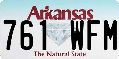 AR license plate 761WFM
