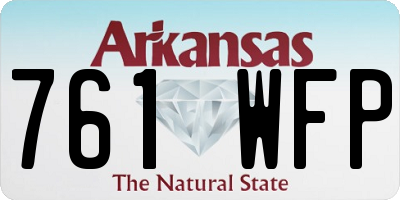 AR license plate 761WFP