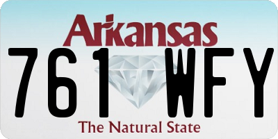 AR license plate 761WFY
