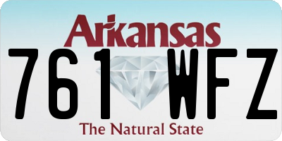 AR license plate 761WFZ