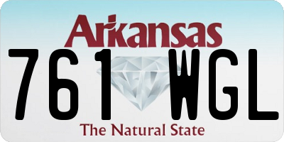AR license plate 761WGL