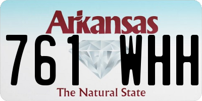 AR license plate 761WHH