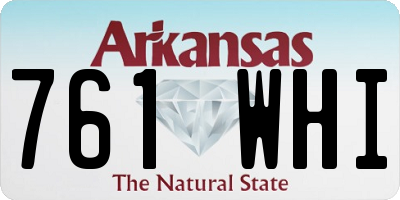 AR license plate 761WHI