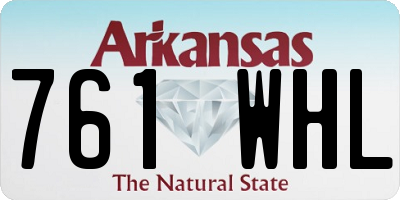 AR license plate 761WHL
