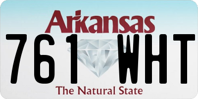 AR license plate 761WHT