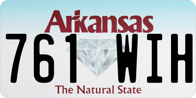 AR license plate 761WIH