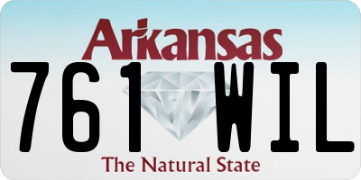 AR license plate 761WIL