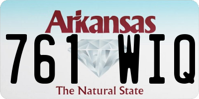AR license plate 761WIQ