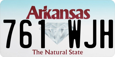 AR license plate 761WJH