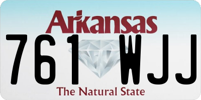 AR license plate 761WJJ