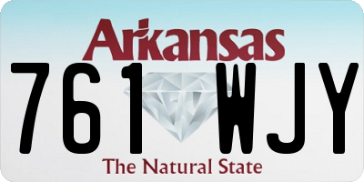 AR license plate 761WJY