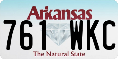 AR license plate 761WKC