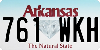AR license plate 761WKH