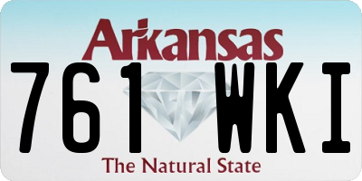AR license plate 761WKI