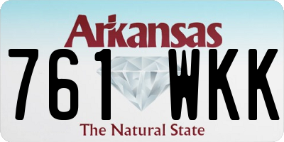 AR license plate 761WKK