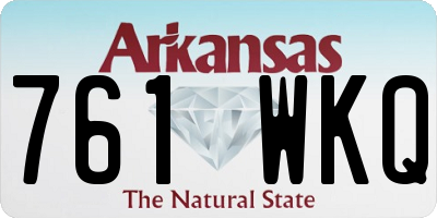 AR license plate 761WKQ