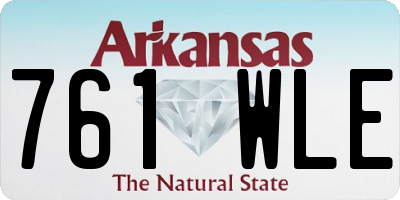 AR license plate 761WLE