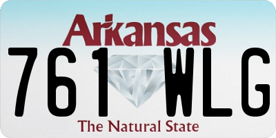 AR license plate 761WLG