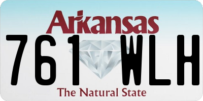 AR license plate 761WLH