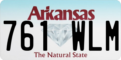 AR license plate 761WLM