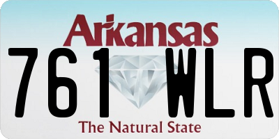 AR license plate 761WLR