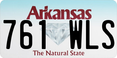 AR license plate 761WLS