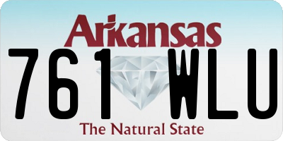 AR license plate 761WLU