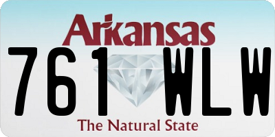 AR license plate 761WLW
