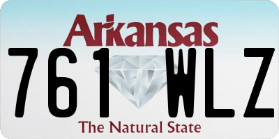 AR license plate 761WLZ