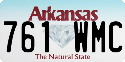 AR license plate 761WMC