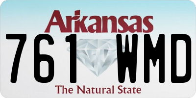AR license plate 761WMD