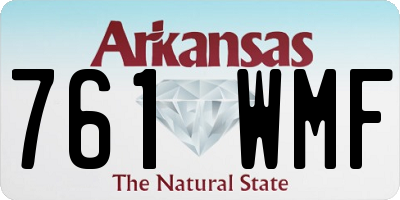 AR license plate 761WMF