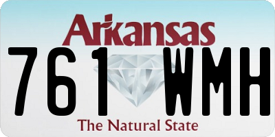 AR license plate 761WMH