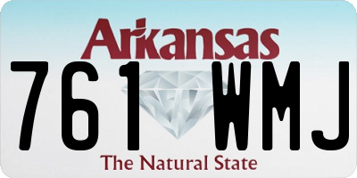 AR license plate 761WMJ