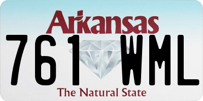 AR license plate 761WML