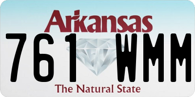 AR license plate 761WMM