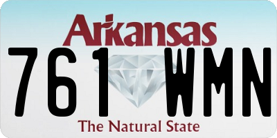 AR license plate 761WMN