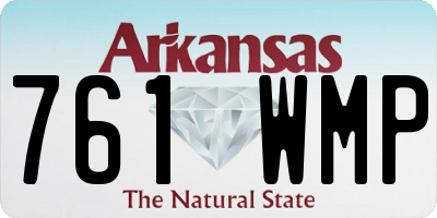 AR license plate 761WMP