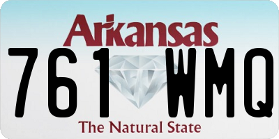 AR license plate 761WMQ