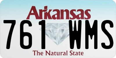 AR license plate 761WMS