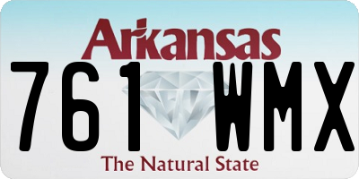 AR license plate 761WMX