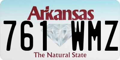 AR license plate 761WMZ