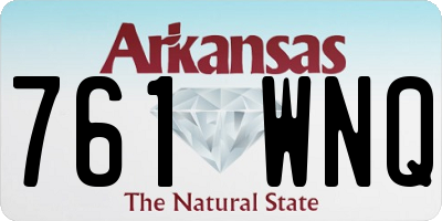 AR license plate 761WNQ