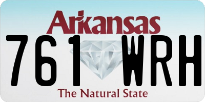 AR license plate 761WRH