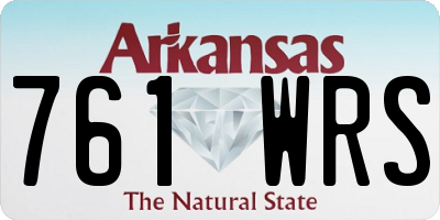 AR license plate 761WRS