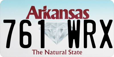 AR license plate 761WRX