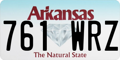 AR license plate 761WRZ