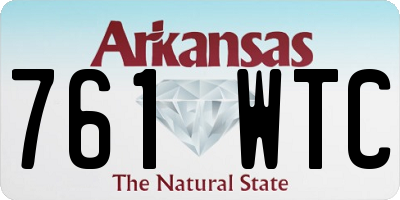 AR license plate 761WTC