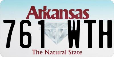 AR license plate 761WTH