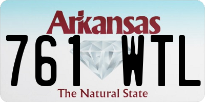 AR license plate 761WTL